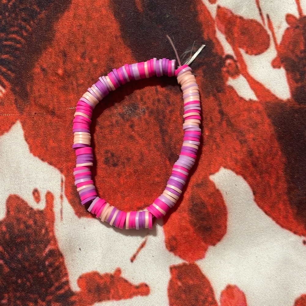 Pink and purple bracelet